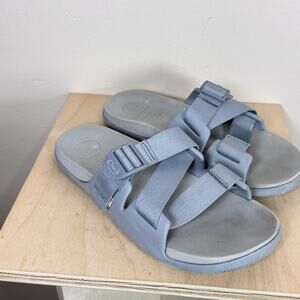 Chaco Chillos Slide Sandals Womens Size 9 Gray Strappy Beach Water Shoes